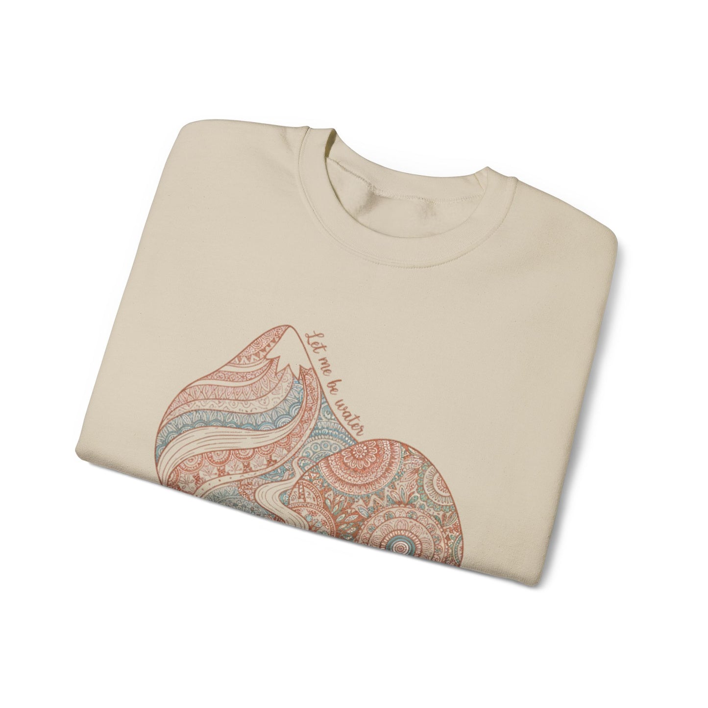Boho Mandala Paisley Sweatshirt | artisanal boho print, mandala pattern