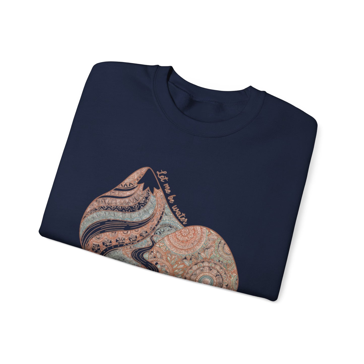 Boho Mandala Paisley Sweatshirt | artisanal boho print, mandala pattern