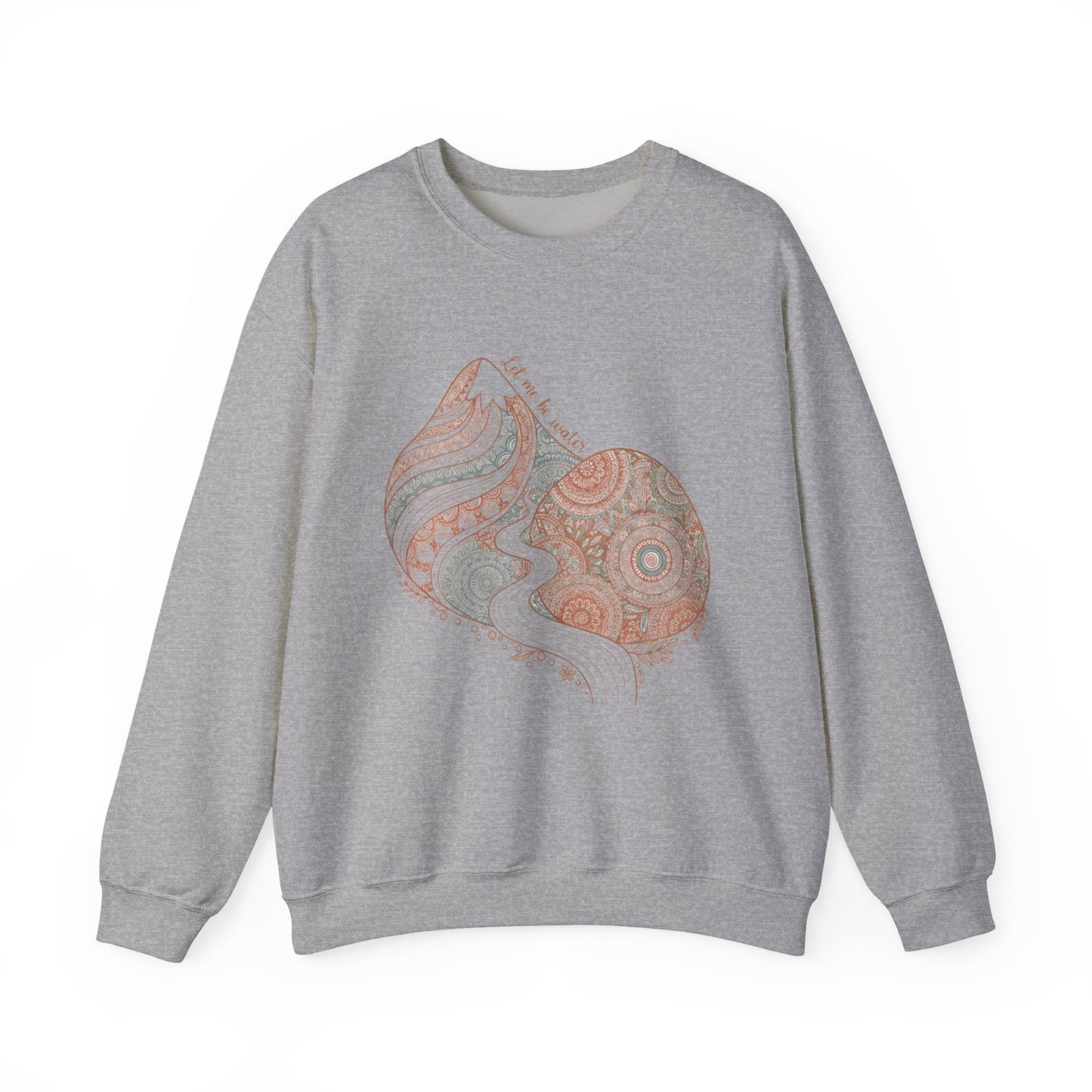 Boho Mandala Paisley Sweatshirt | artisanal boho print, mandala pattern