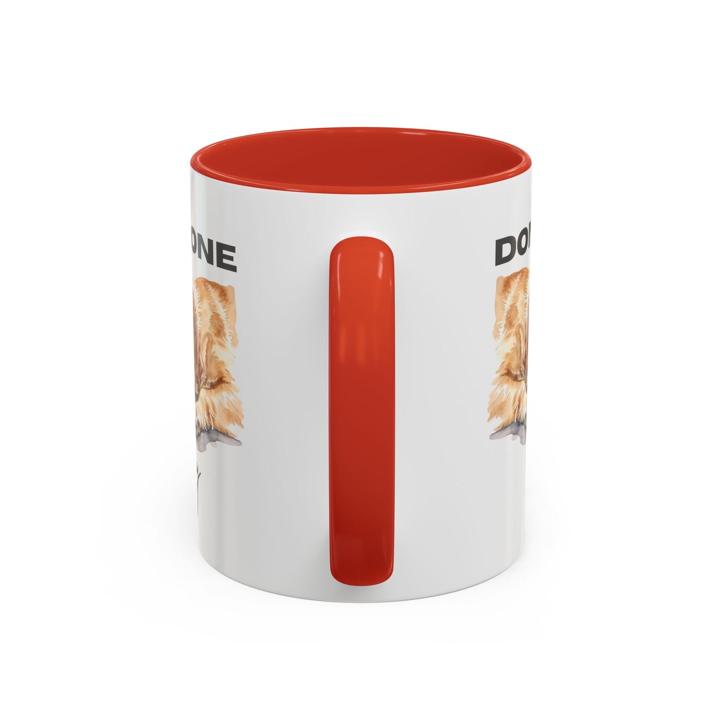 "Done for the day" – golden retriever Accent Mug