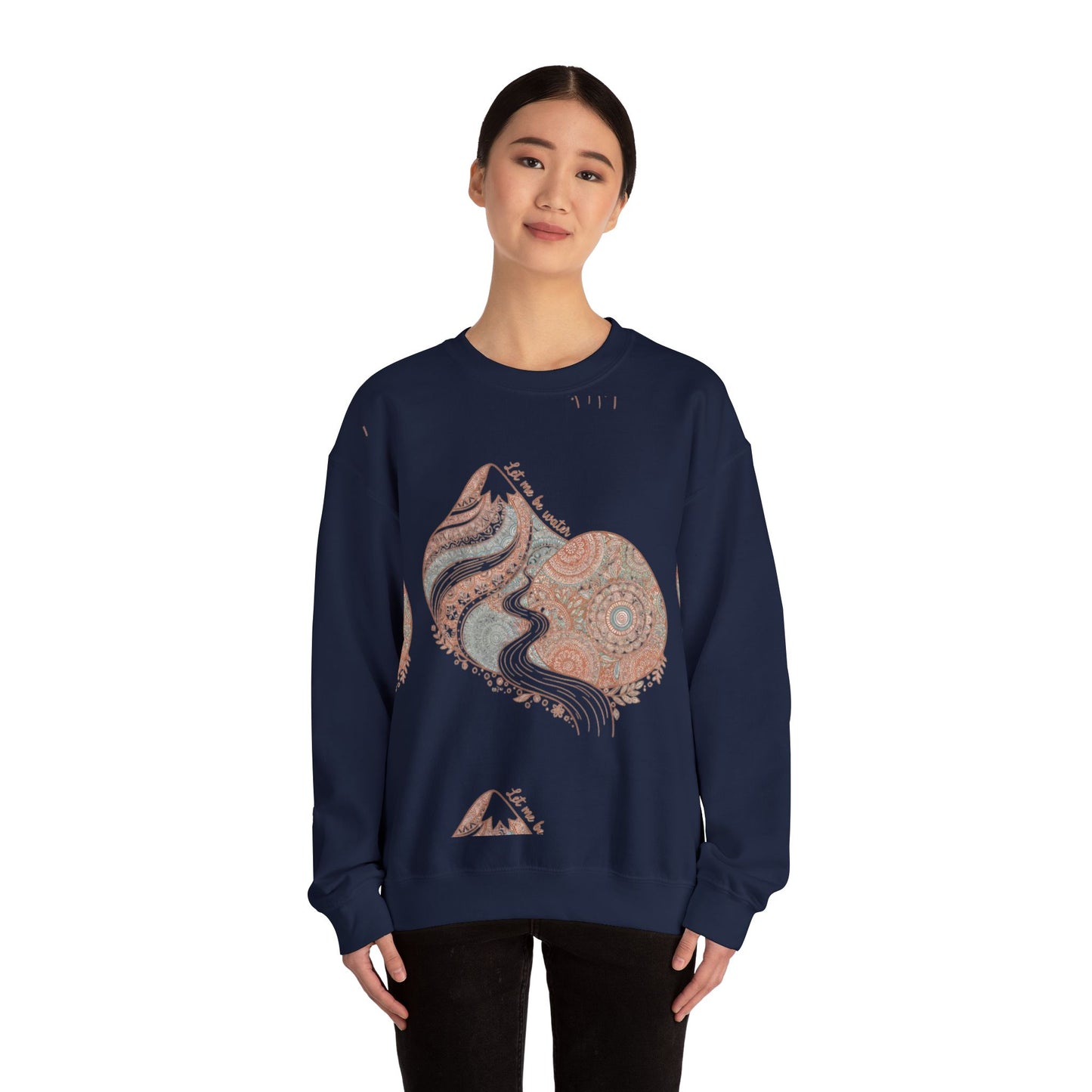 Boho Mandala Paisley Sweatshirt | artisanal boho print, mandala pattern