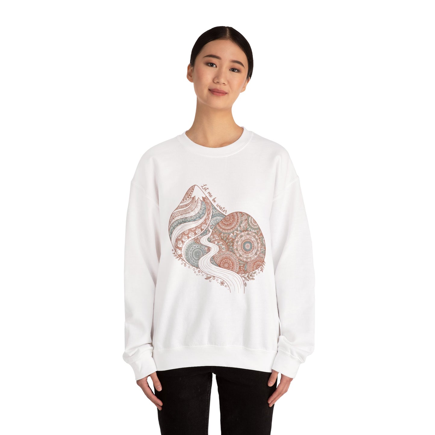 Boho Mandala Paisley Sweatshirt | artisanal boho print, mandala pattern