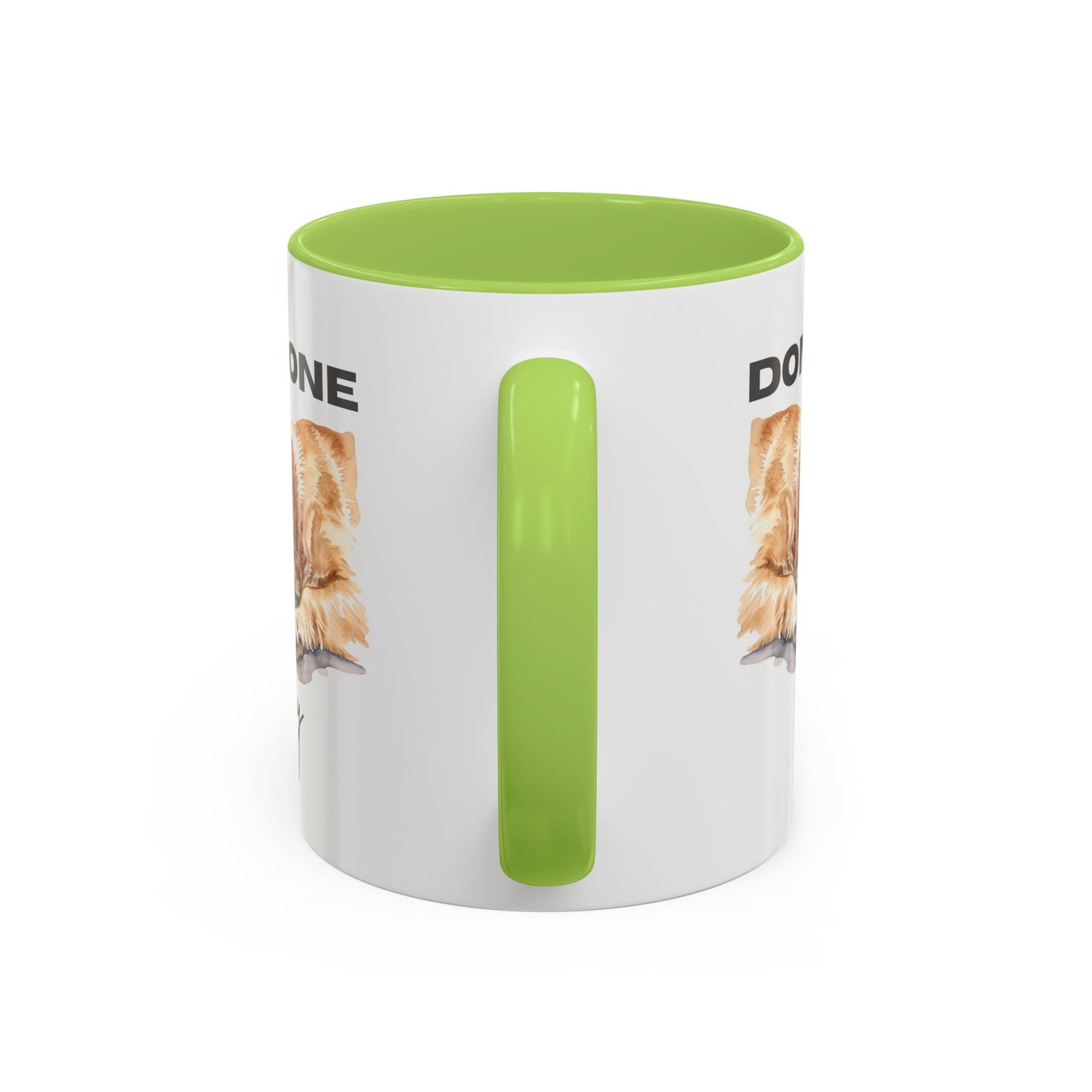 "Done for the day" – golden retriever Accent Mug