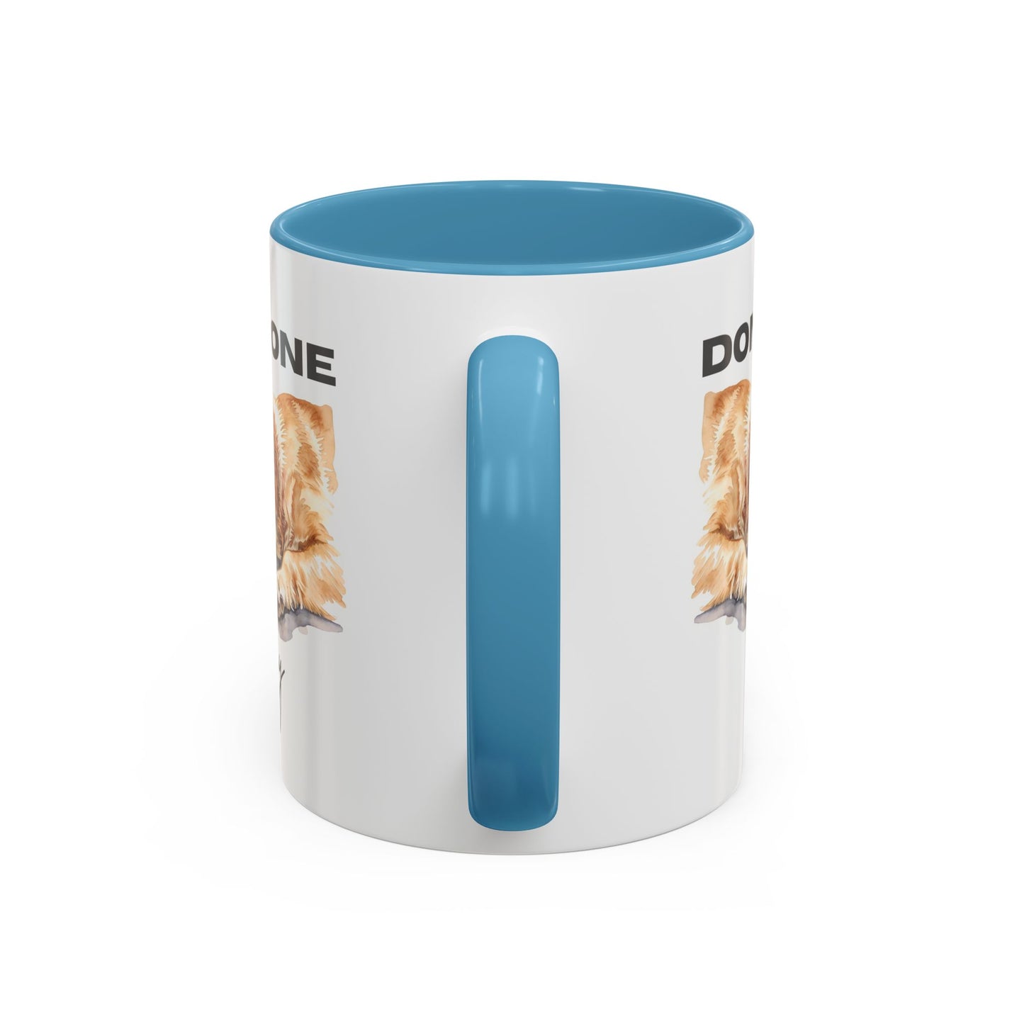 "Done for the day" – golden retriever Accent Mug