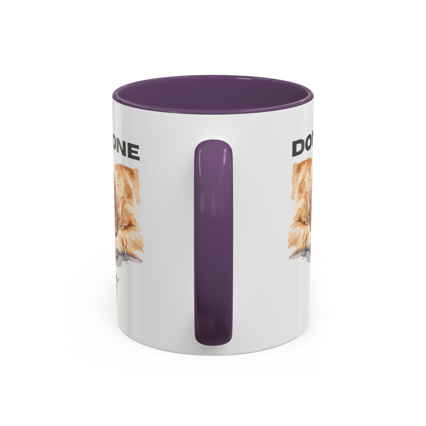 "Done for the day" – golden retriever Accent Mug