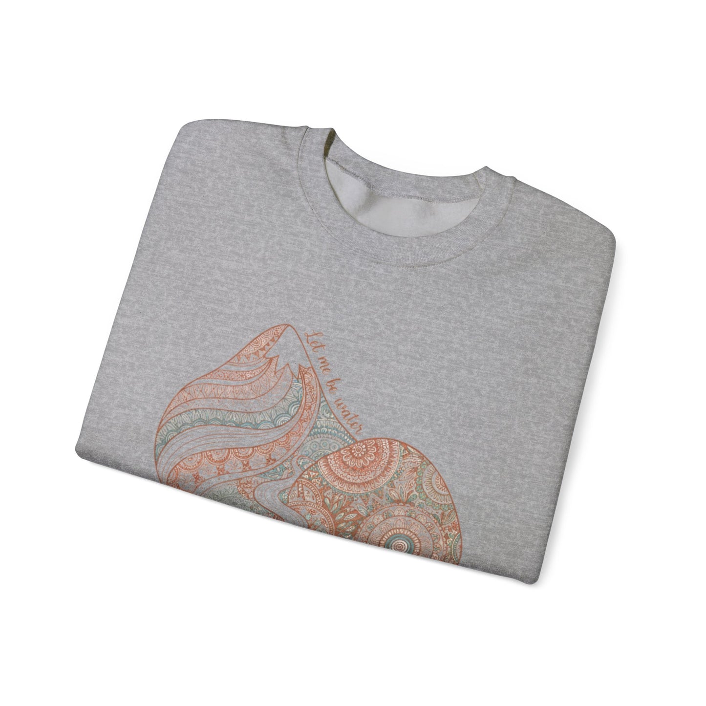 Boho Mandala Paisley Sweatshirt | artisanal boho print, mandala pattern