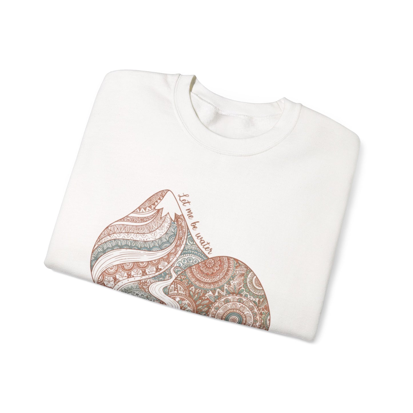 Boho Mandala Paisley Sweatshirt | artisanal boho print, mandala pattern