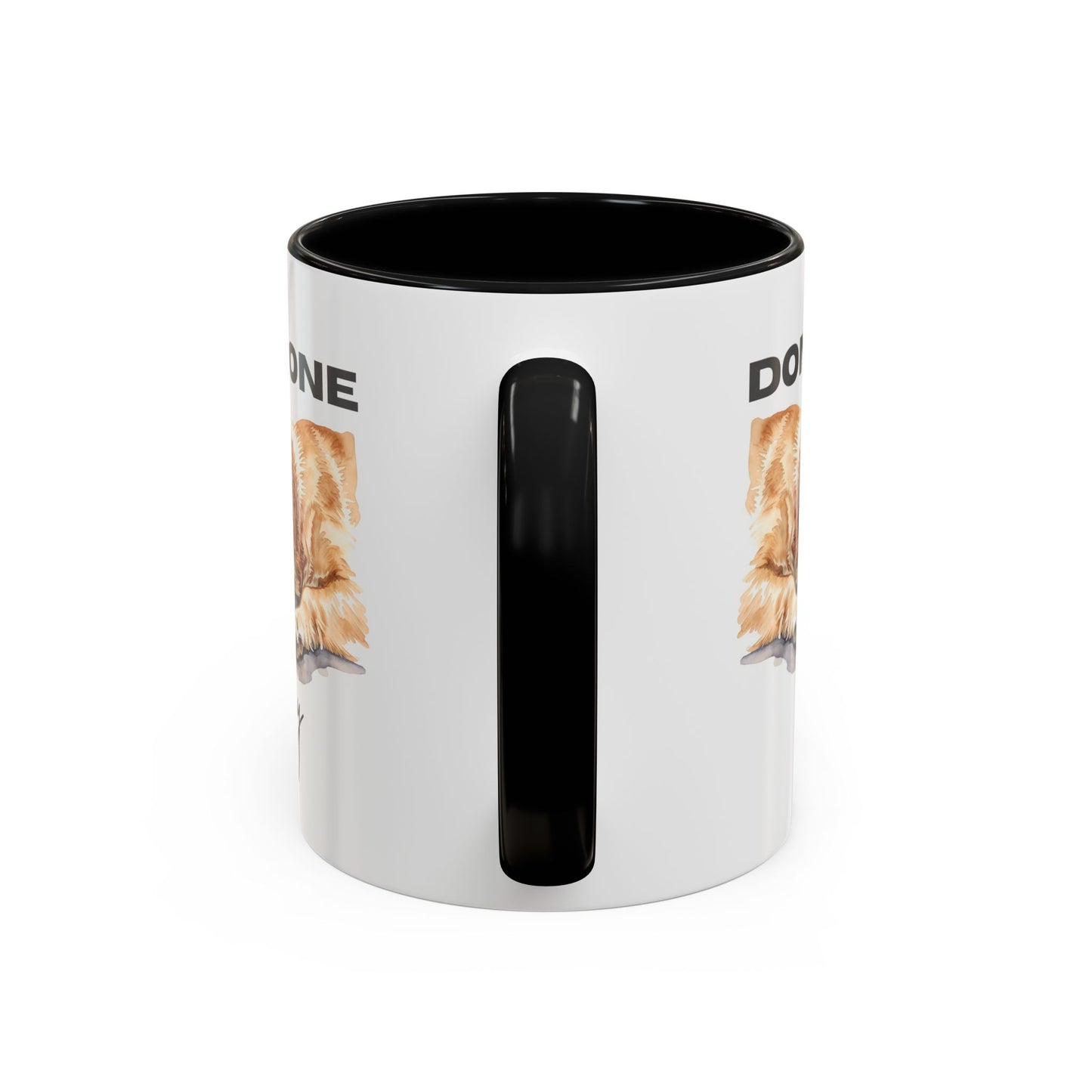 "Done for the day" – golden retriever Accent Mug