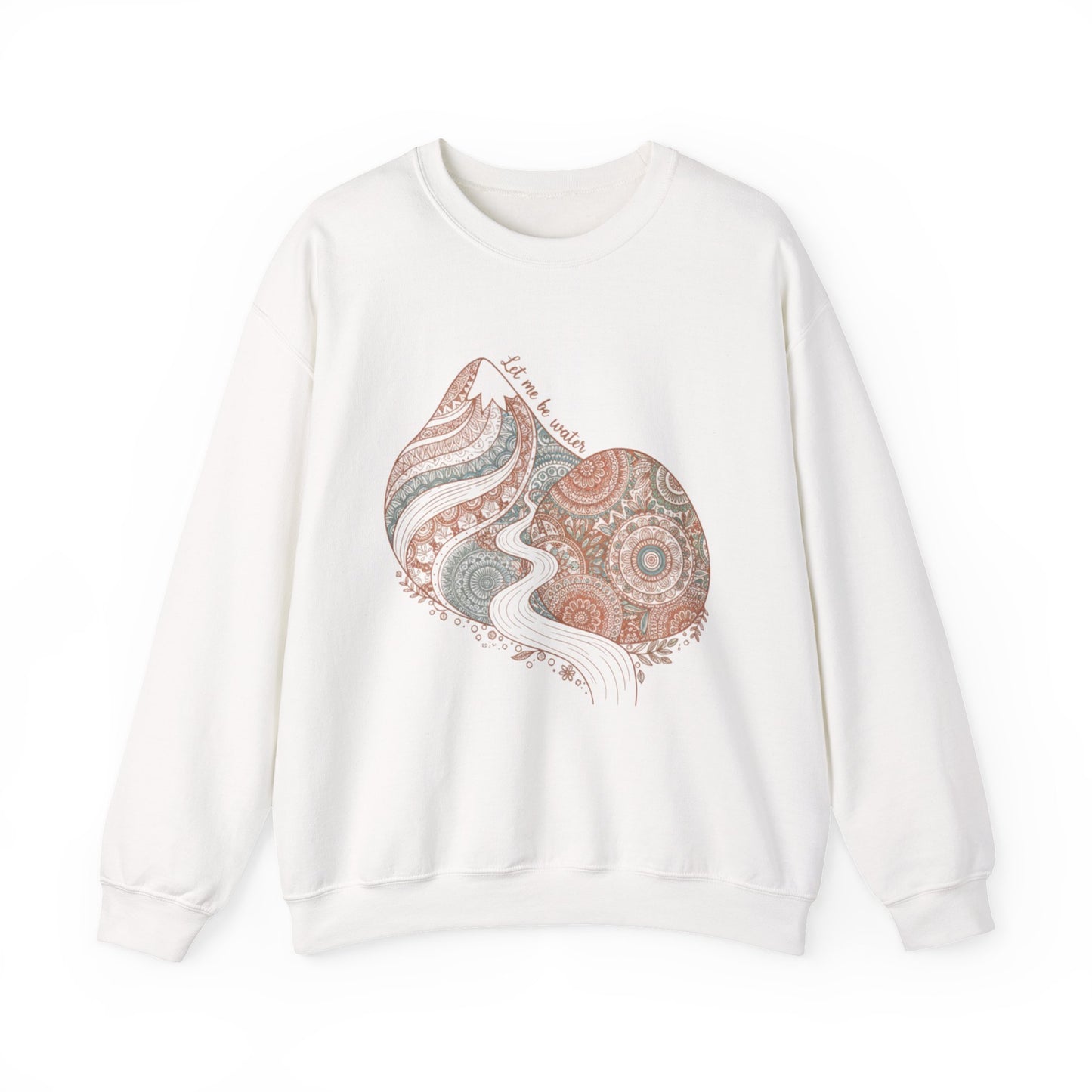 Boho Mandala Paisley Sweatshirt | artisanal boho print, mandala pattern