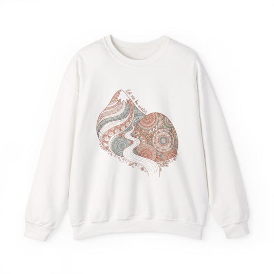 Boho Mandala Paisley Sweatshirt | artisanal boho print, mandala pattern