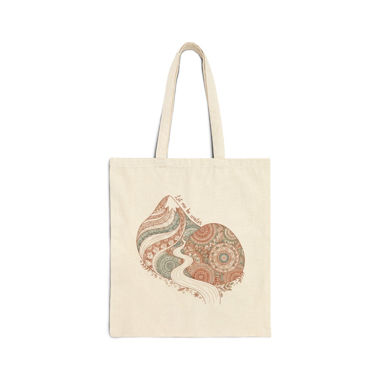 Handcrafted Mandala Paisley Tote | Boho canvas bag, artisanal boho prints