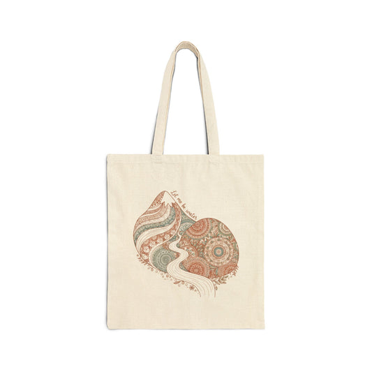 Handcrafted Mandala Paisley Tote | Boho canvas bag, artisanal boho prints