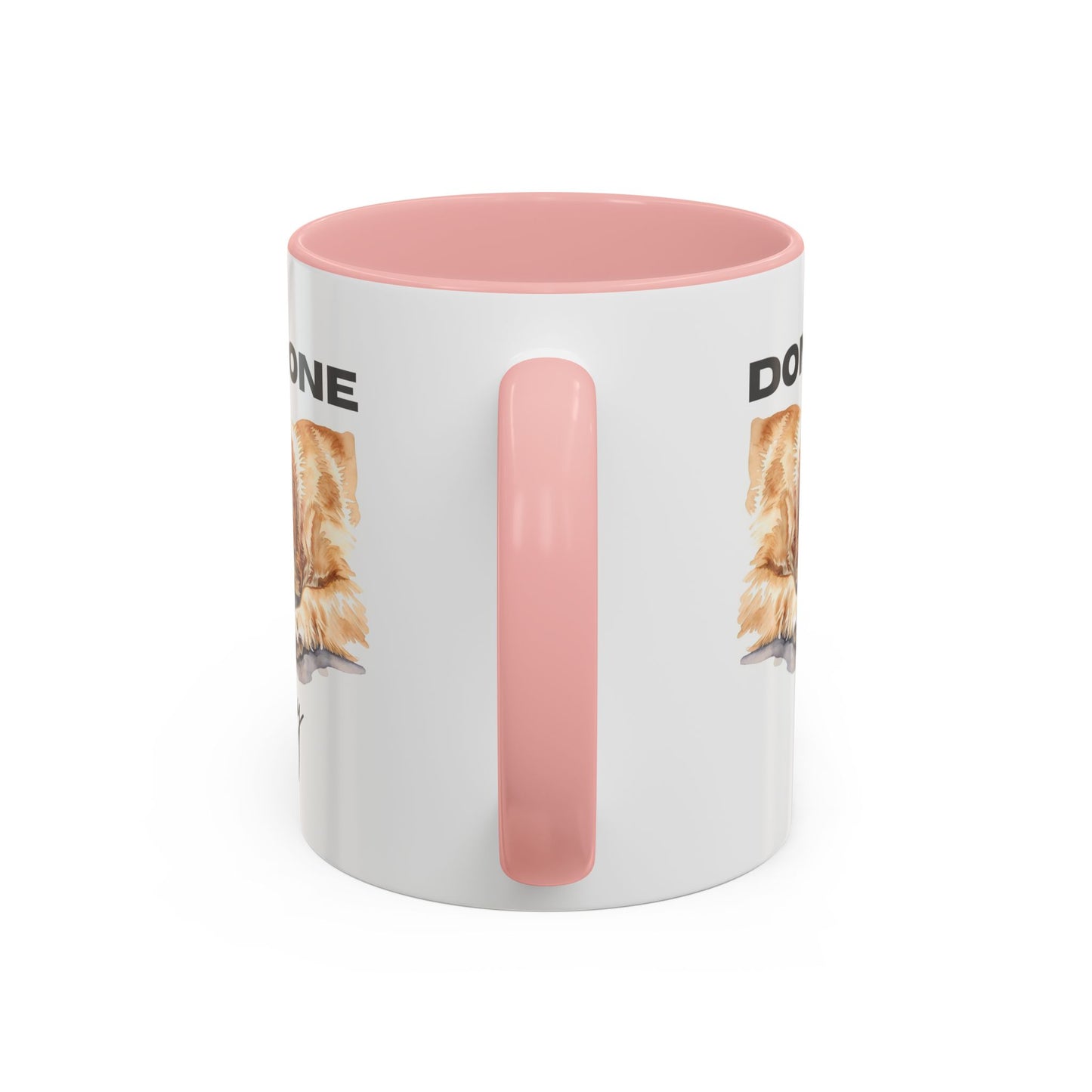 "Done for the day" – golden retriever Accent Mug