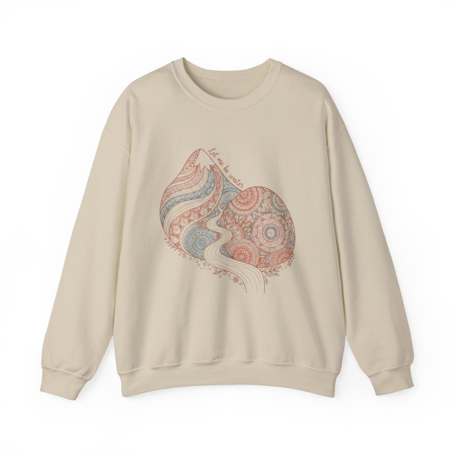 Boho Mandala Paisley Sweatshirt | artisanal boho print, mandala pattern