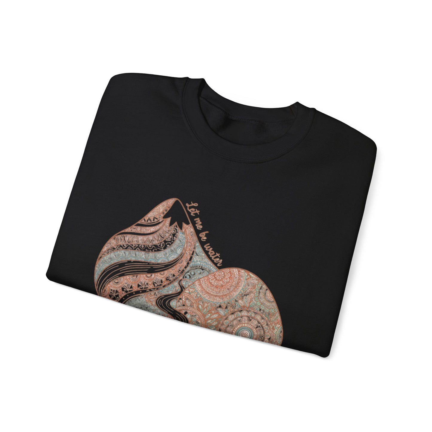 Boho Mandala Paisley Sweatshirt | artisanal boho print, mandala pattern