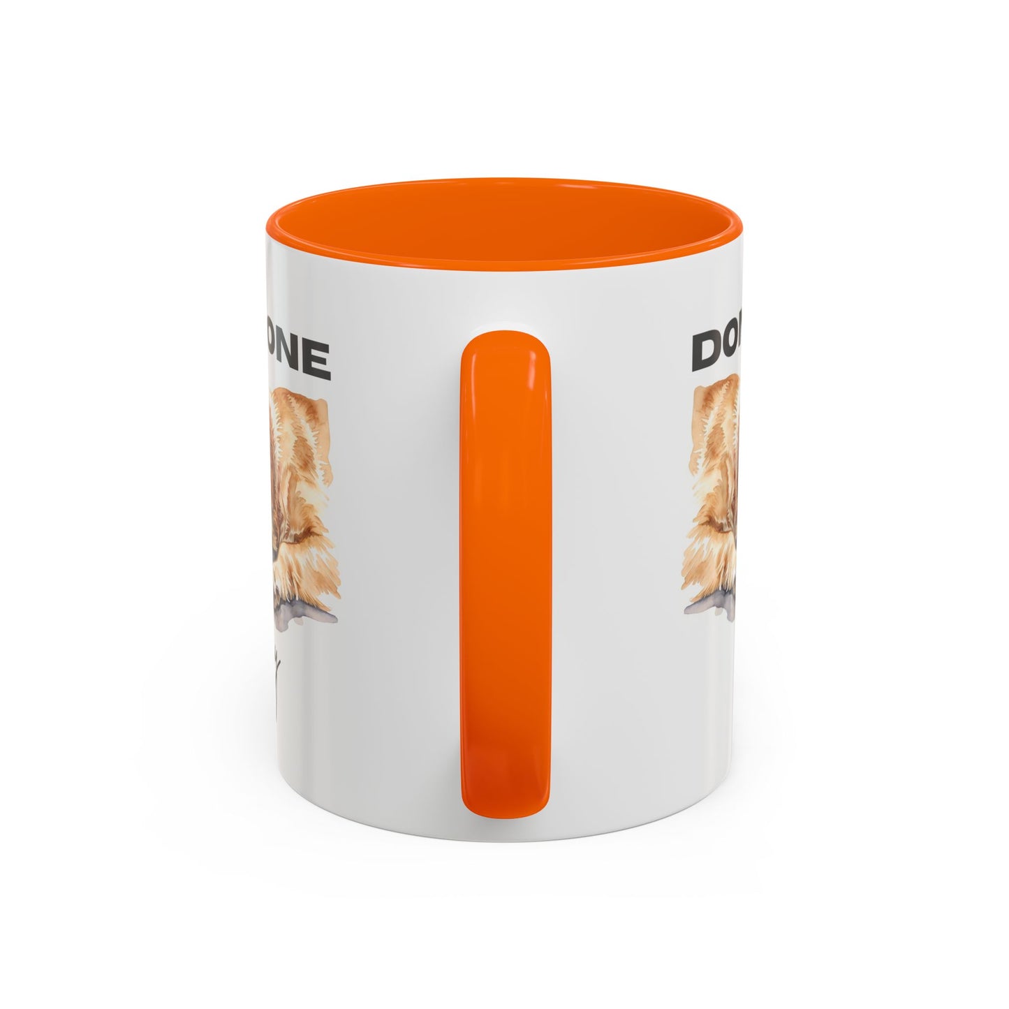 "Done for the day" – golden retriever Accent Mug