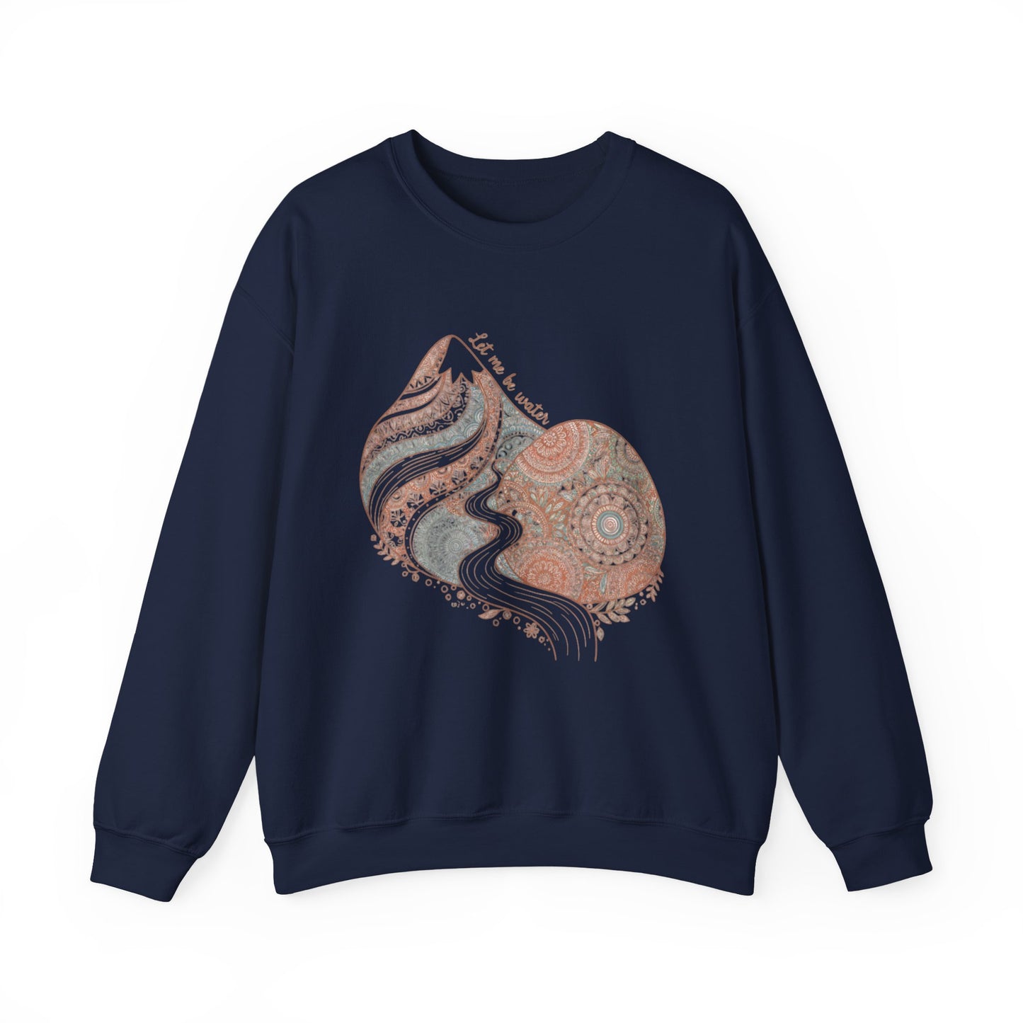 Boho Mandala Paisley Sweatshirt | artisanal boho print, mandala pattern