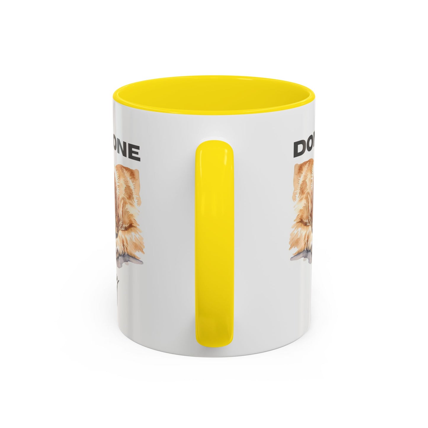 "Done for the day" – golden retriever Accent Mug